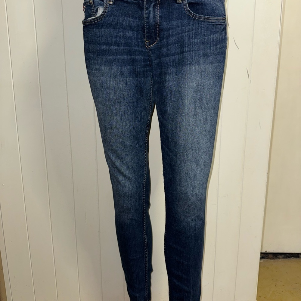 Hollister Skinny Jeans Blue Denim Juniors Size 7 Stretch
